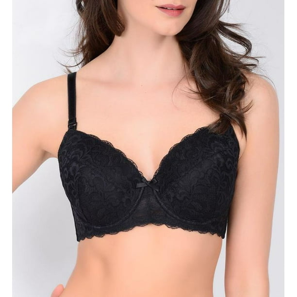 55107 QT Intimates Lace Back T-Shirt Bra 55107 QT Intimates Lace Back T-Shirt Bra